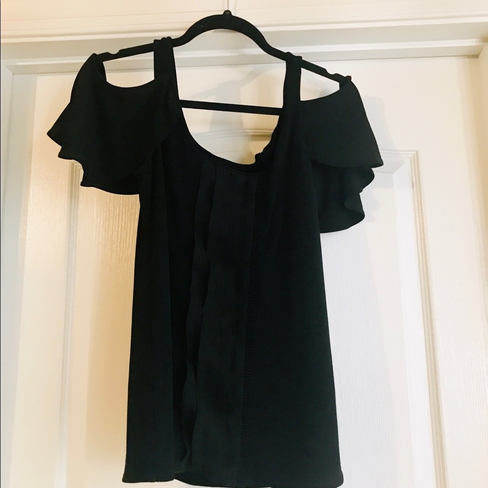 WHBM cold shoulder blouse!